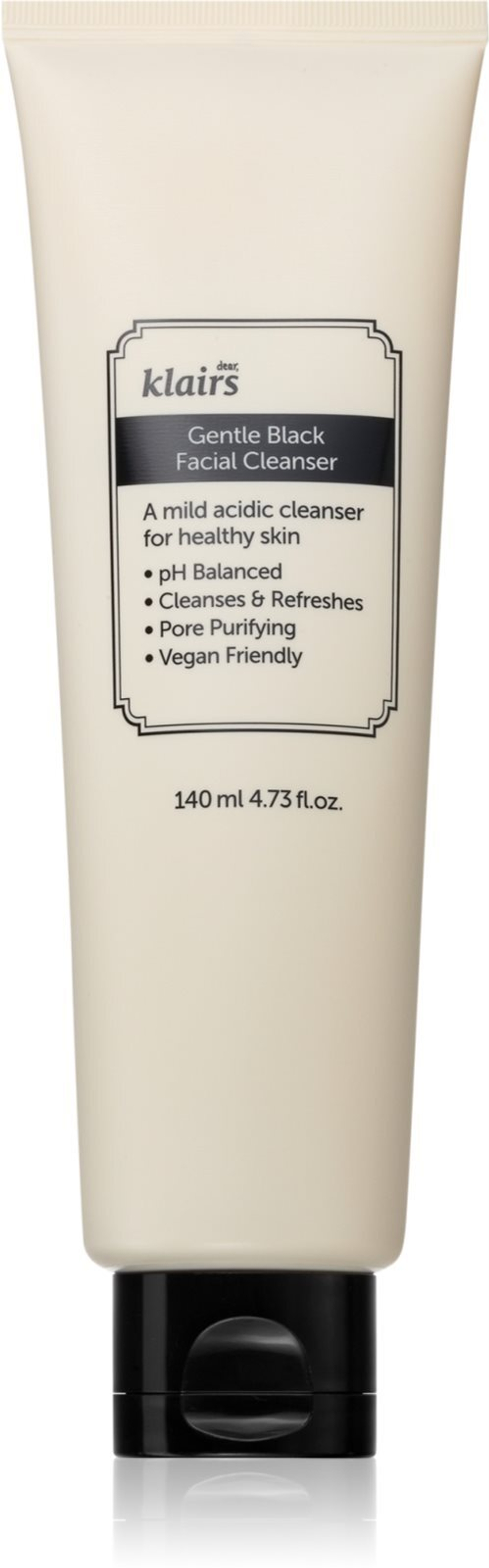 Klairs Gentle Black Facial Cleanser - нежный очищающий гель для чувствительной кожи /   140  ml  / GTIN 8809572891137