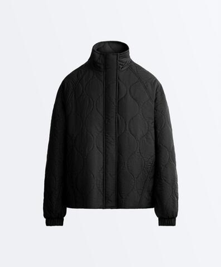 Oysho Водоотталкивающая утепленная куртка FELLEX® AEROGEL, черный