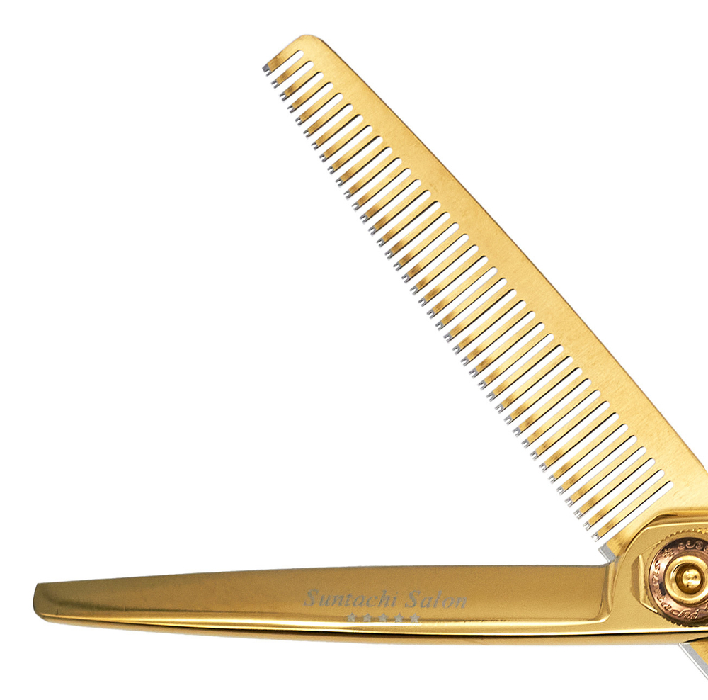 Suntachi Salon Design филировочные ножницы AB-R-6040 Gold 5+ Класс ✅ Оригинал