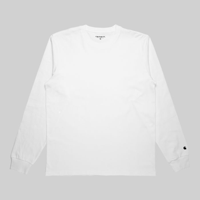 Лонгслив мужской Carhartt WIP Base артикул:I026265_white - купить в магазине Дайс