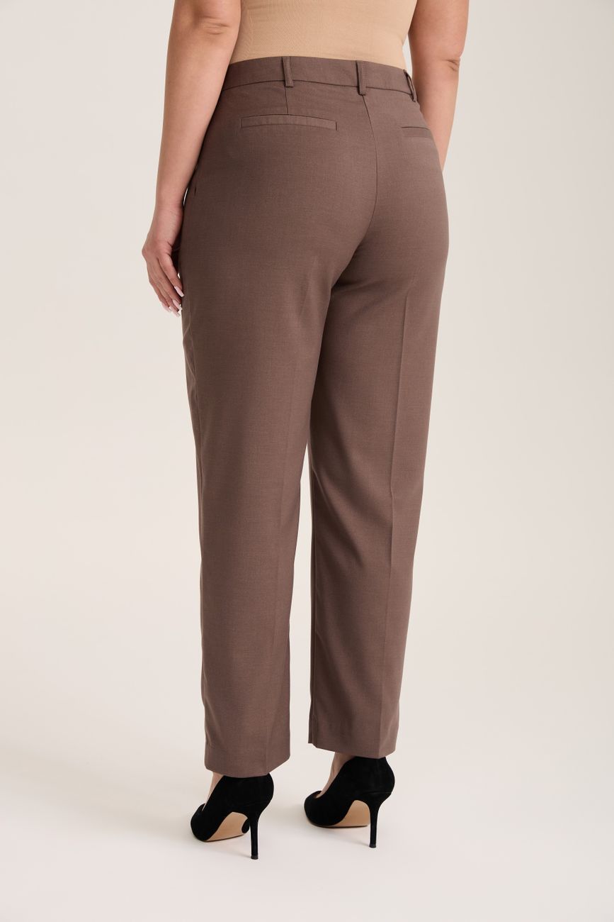 Брюки классические, мокко