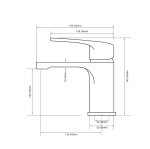 Смеситель Royce Lotus для раковины (RCM-111702BL)