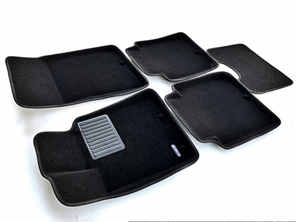 Коврики салона для KIA Quoris (2014-) / HYUNDAI Equs Euromat 3D Business черные. Арт. EMC3D-002928