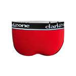 Красные мужские трусы-брифы с вырезом (Размер: L) (Цвет: красный)