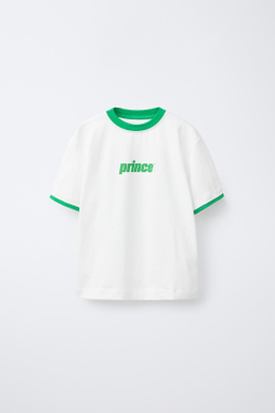 ZARA ФУТБОЛКА С ПРИНТОМ PRINCE ®, БЕЛЫЙ