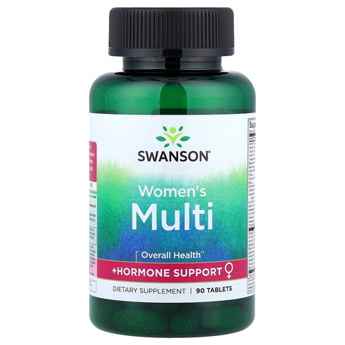 Swanson, мультивитамины и поддержка гормональной системы для женщин, 90 таблеток