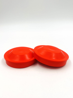 Заглушка фары D77 мм красная ВАЗ 2170 Приора, ВАЗ 1118 Калина комплект 2 шт