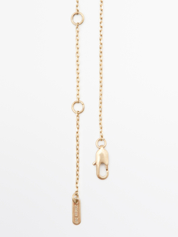 Massimo Dutti Ожерелье с металлической подвеской, золотистый
