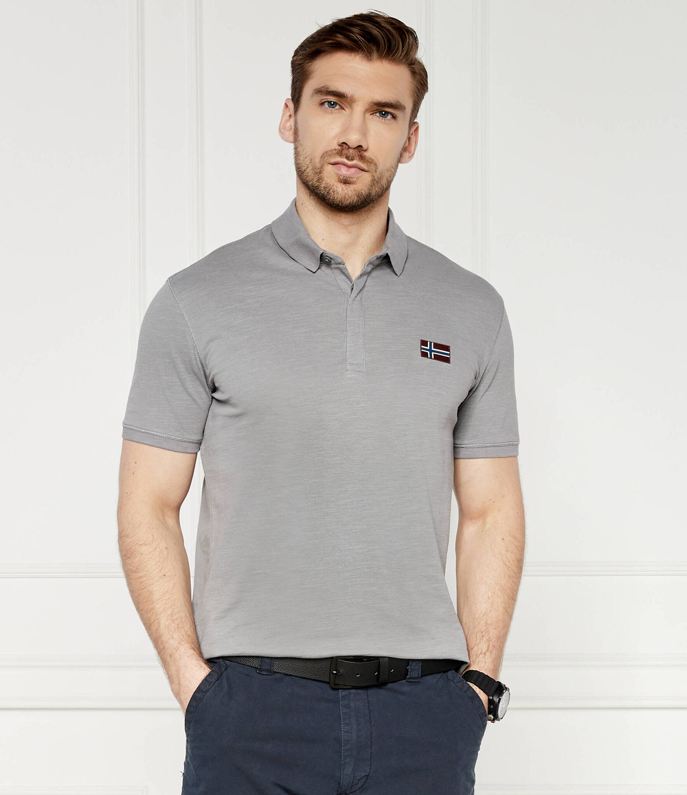 Поло Napapijri - серый(NP0A4HPY)