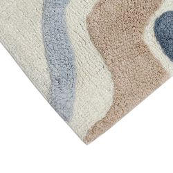 Коврик для ванной Flow серо-синего цвета из коллекции Ethnic