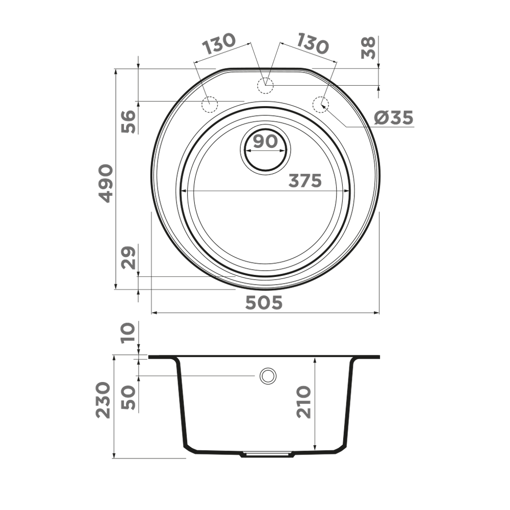 Мойка Omoikiri Miya 50-R-SA Tetogranit | Бежевый