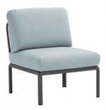 Модуль центральный пластиковый с подушками Nardi Komodo Elemento Centrale, антрацит, лед