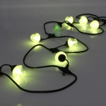 Гирлянда для улицы НИТЬ «Spectrum» 5 м 10 ламп LED (5*6 см), черный провод, 72 режима, IP-65, (пульт д/у), Мультицвет (возможность соединения)