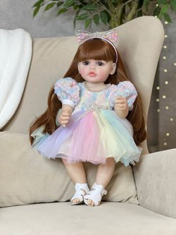 Кукла Реборн виниловая 55см в пакете (FA-540A)