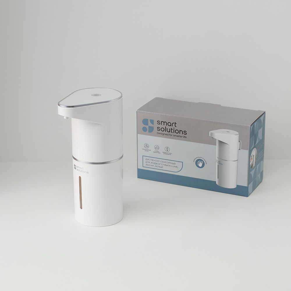 Диспенсер сенсорный для жидкого мыла Lume, 350 мл, белый