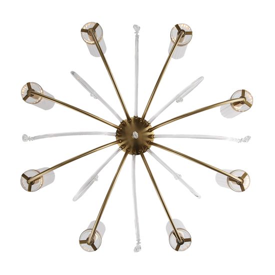 SL1400.303.08 Люстра подвесная ST-Luce Латунь/Латунь, Прозрачный E14 8*40W ILLUMIA