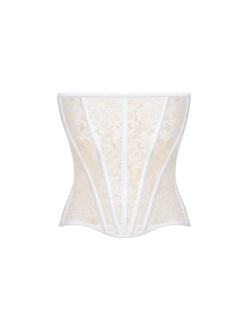 Топ корсетного типа из кружева