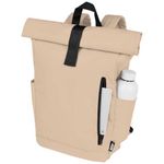 Рюкзак Byron 15,6" объемом 18 л со скручиваемым верхом, изготовленный из переработанного ПЭТ по стандарту GRS