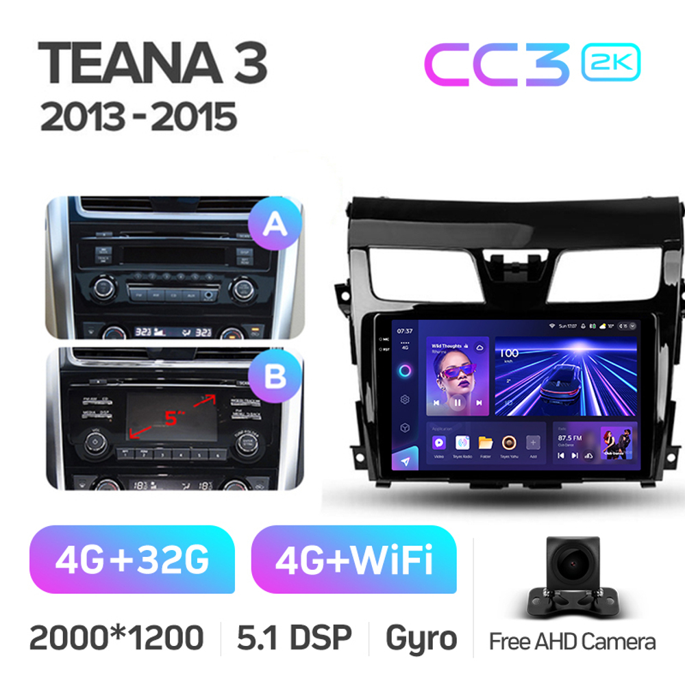 Teyes CC3 2K 10,2"для Nissan Teana 2013-2015