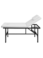 Массажный стол стационарный Massagecomplekt, с регулировкой высоты и вырезом для лица, 190/70, черный