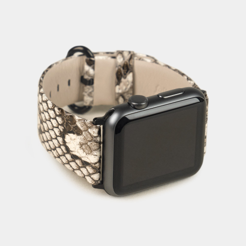 Ремешок для Apple Watch 40/41/42 mm из кожи питона, цвета Natur