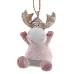 GAEM Фигурка декоративная подвесная "Олень", L4 W4 H5 см, 2в.