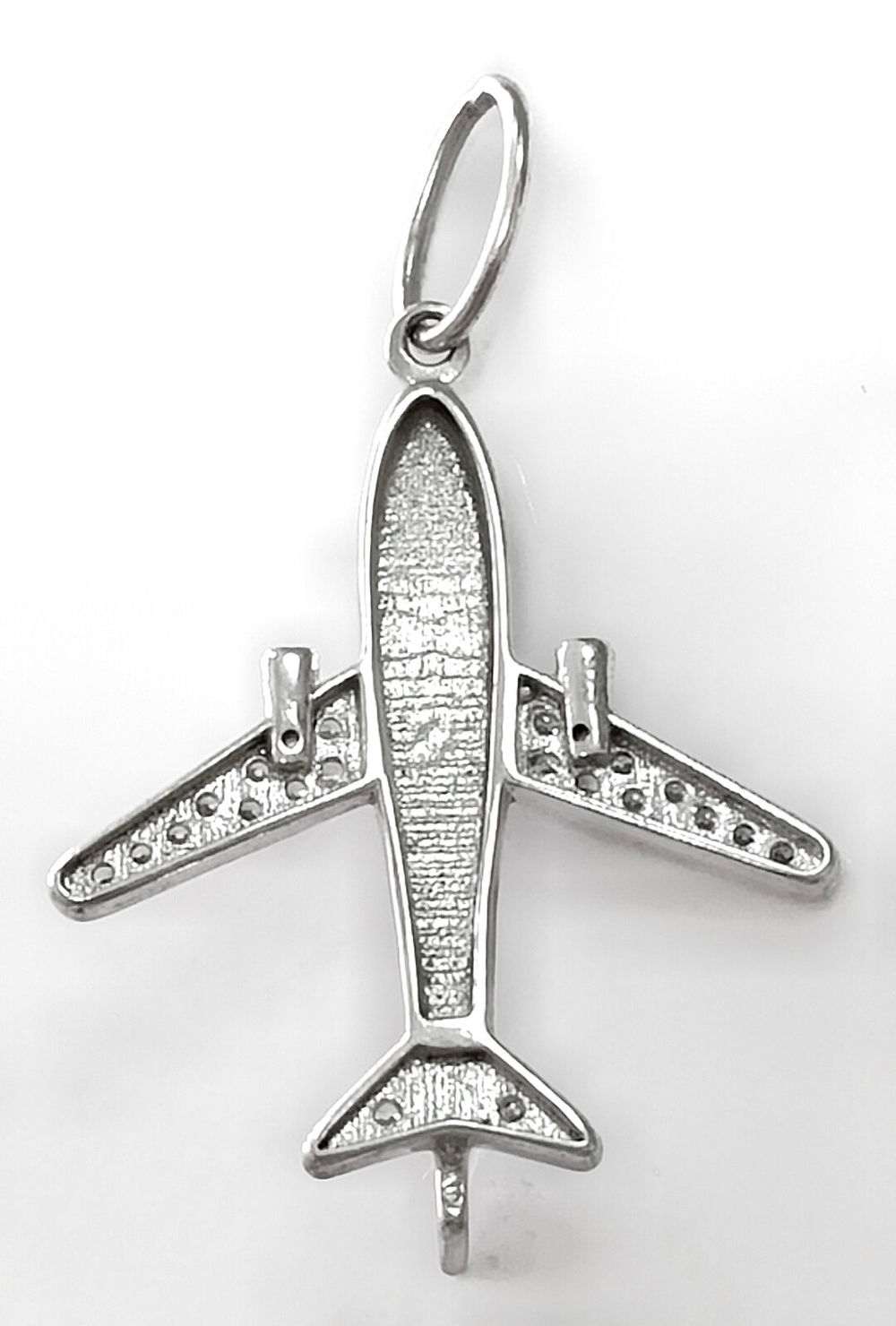 "Подвеска "Самолет" из серебра"