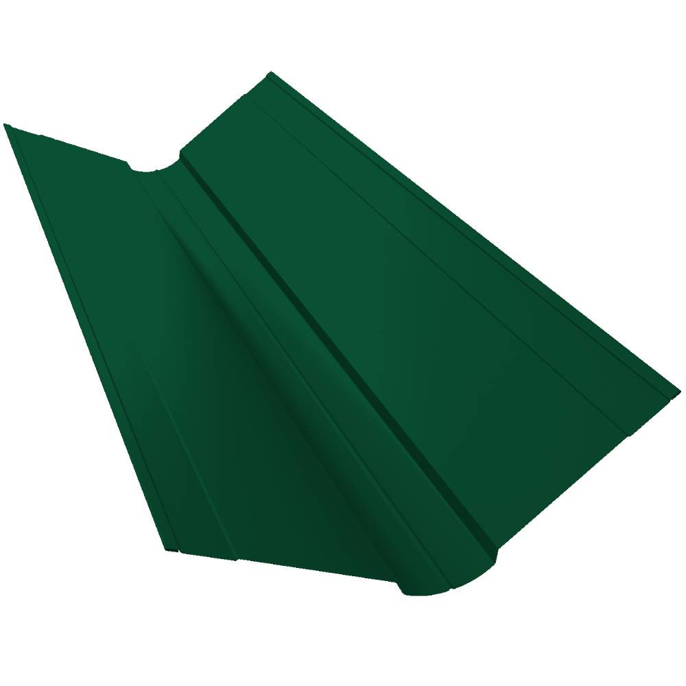 Ендова верхняя фигурная Grand Line Pe Ral 6005 150х150 мм резка