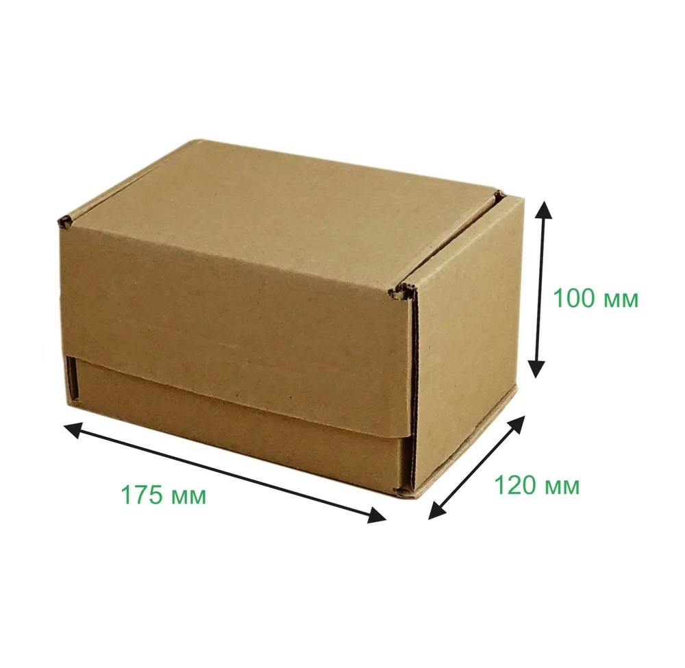 Коробка упаковочная, тип - ж, самосборная, плотный гафрированный картон