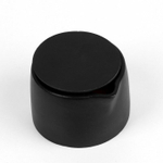 Набор из 2 низкотемпературных свечей для БДСМ «Оки-Чпоки» с ароматом земляники (Цвет: черный)