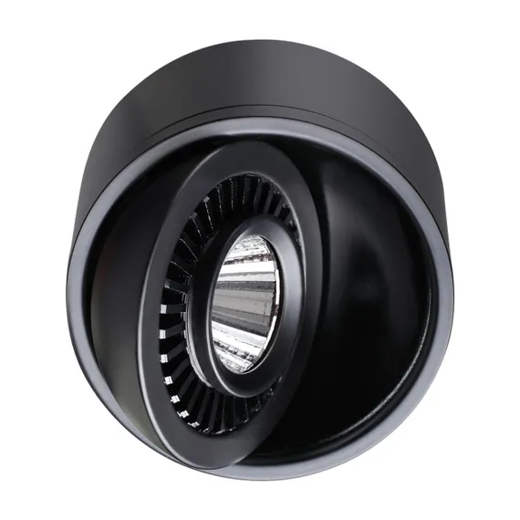 358812 OVER NT21 378 черный Светильник накладной светодиодный IP20 LED 9W 770Лм 4000K 220V GESSO