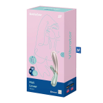 Зелёно-розовый вибратор-кролик 19,3см Satisfyer Hot Lover