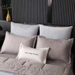 Комплект постельного белья на резинке Сатин Velouria Luxe с Одеялом VLR008