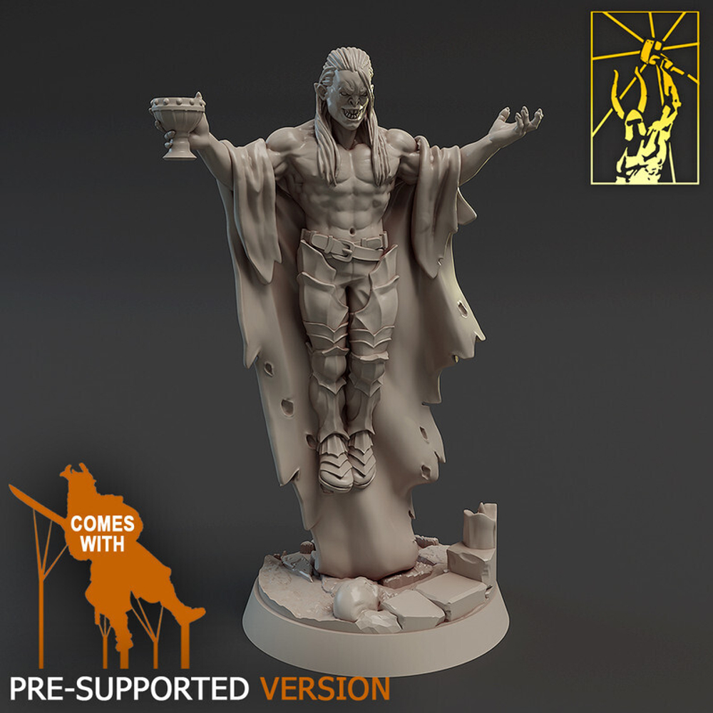 Лорд Вампир Страд фон Зарович Ревенлорд Grand Alliance Death Soulblight Gravelords Vampire Lord миниатюра для dnd, днд, pathfinder, фентези, Настольная игра, НРИ, Варгейм, РПГ