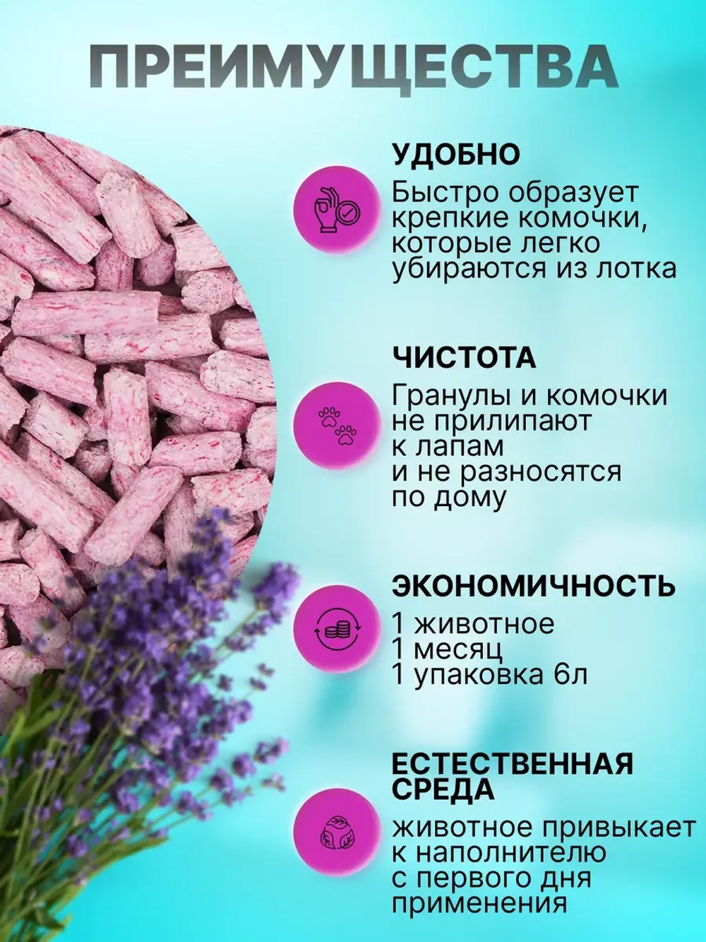 Комкующийся наполнитель для кошачьего туалета