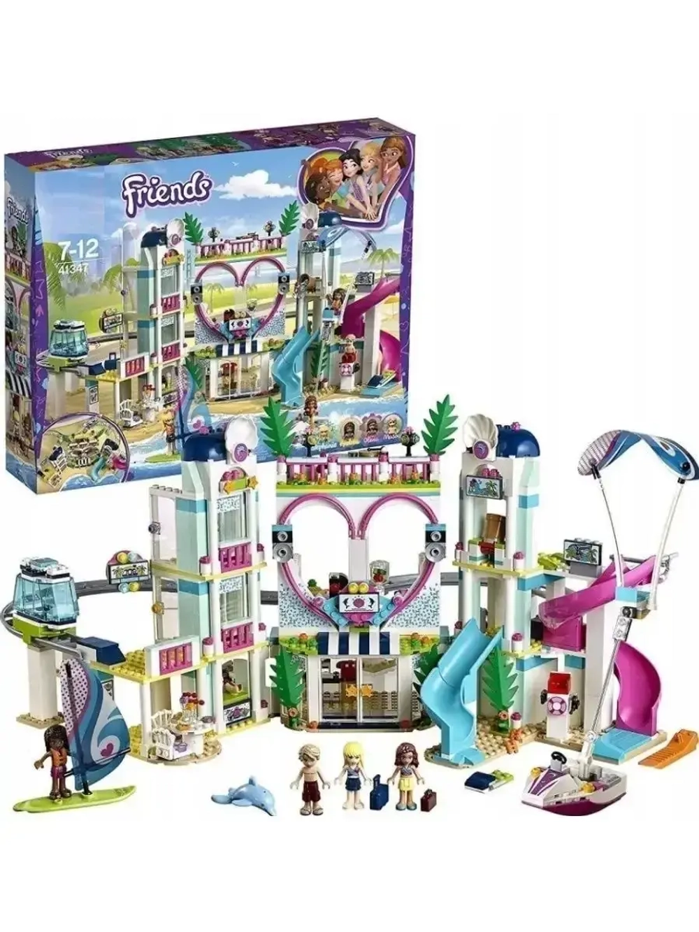 Конструктор Френдс Курорт Хартлейк-сити 1039 деталей 3018