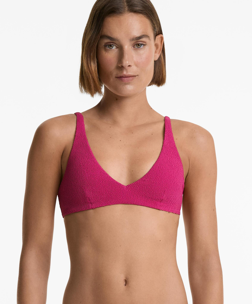OYSHO Топ бикини на бретельках, фуксия