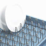 Сушилка для посуды раздвижная extend, синяя