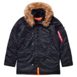 Парка Alpha Industries N-3B Slim Fit Black (Черная)