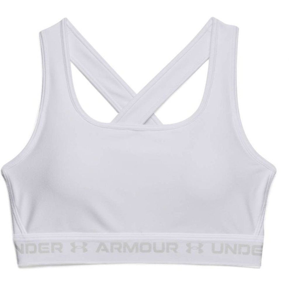 ТОП теннисный Under Armour Crossback Mid Bra - белый