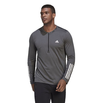 Мужское теннисное поло adidas Long Sleeve Men - Grey