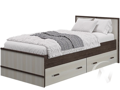 Кровать 0.9 МС Сакура (венге/лоредо)