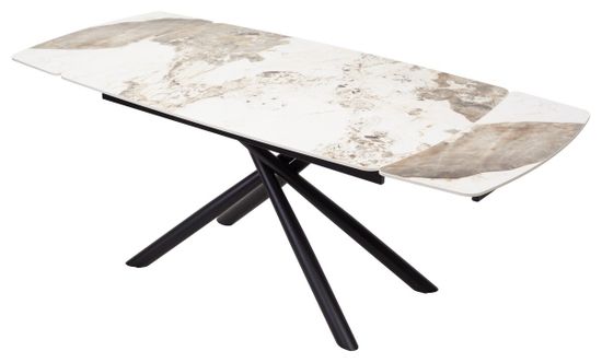 Стол RIVOLI 140 GLOSS LUXURY PANDORA SOLID CERAMIC / BLACK