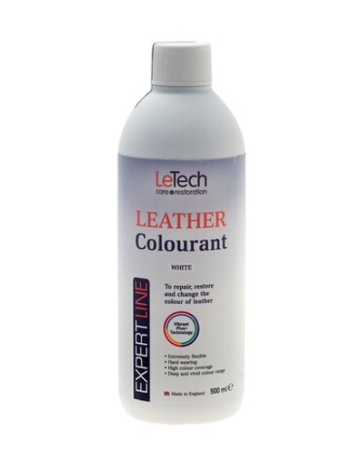 LeTech Expert Line Краска для кожи (Leather Colourant) White, 500мл