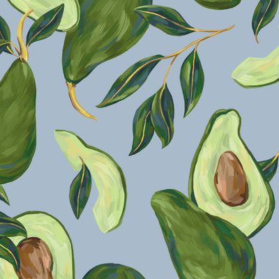 Авокадо (голубой)