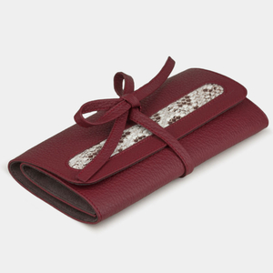 Чехол для ювелирных украшений Plier из кожи теленка, вишневого цвета