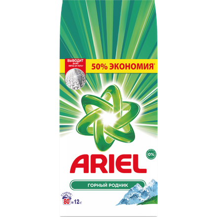 Стиральный порошок Ariel Горный родник 12 кг