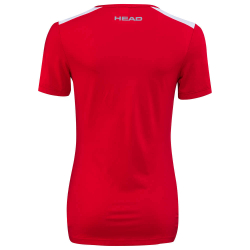 Женская теннисная футболка Head Club 22 Tech T-Shirt W - Red