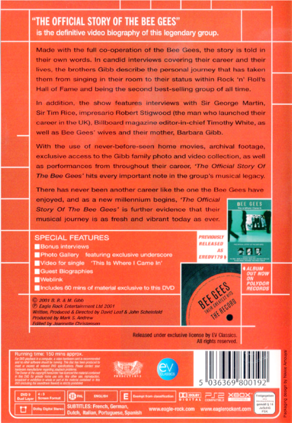 Bee Gees / The Official Story Of The Bee Gees (DVD)