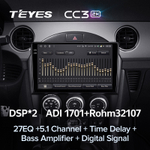 Teyes CC3 2K 9"для Mazda MX-5 III 3 NC 2008-2015